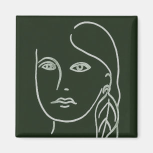 Aimant Portrait malachite