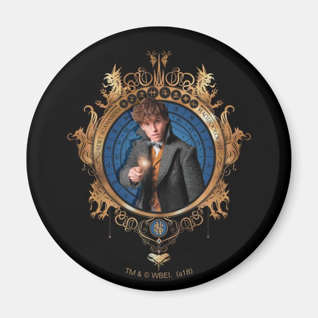 Aimant Portrait NEWT SCAMANDER™ (Devant)