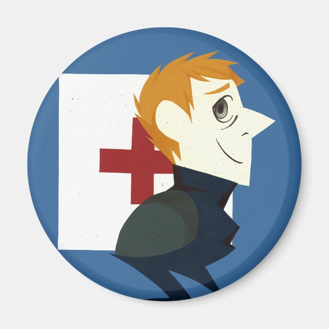 Aimant Portrait papier (Devant)