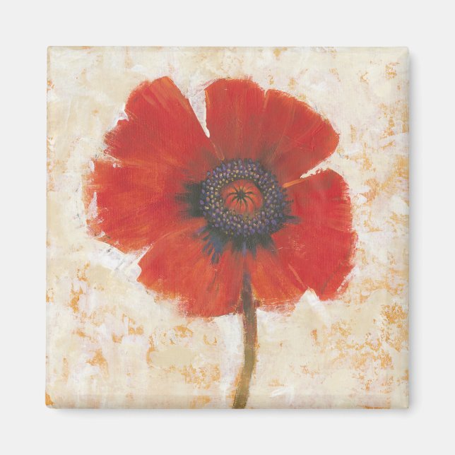 Aimant Portrait Red Poppy (Devant)