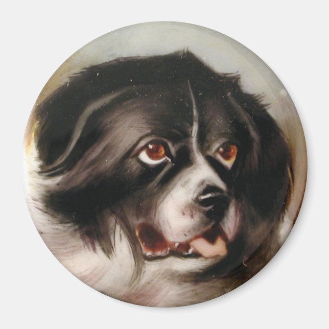 Aimant PORTRAITS DE CHIENS MINIATES Terre-Neuve (Devant)