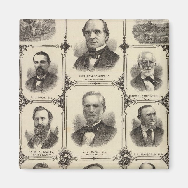 Aimant Portraits de citoyens de Rapides de Cèdre (Devant)