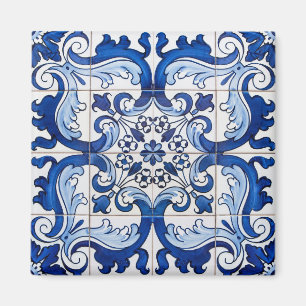 Aimant Portugais Azulejo Tiles Motif