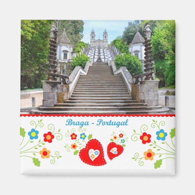 Aimant Portugal en photos - Bom Jesus Sanctuaire, Braga (Devant)