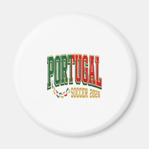 Aimant Portugal Football 2026 Football Gras Pays Typograp
