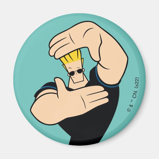 Aimant Pose de trame photo Johnny Bravo (Devant)