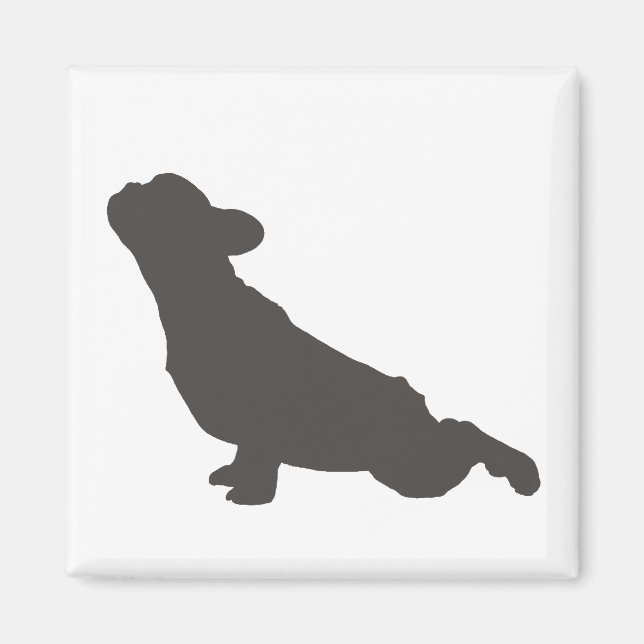 Aimant Pose de Yoga Bulldog (Devant)