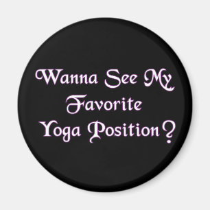 Aimant Position de Yoga favori - Amusant humour adulte
