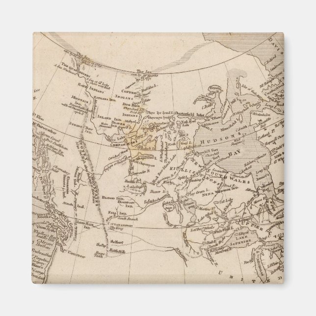 Aimant possessions britanniques en Amérique (Devant)