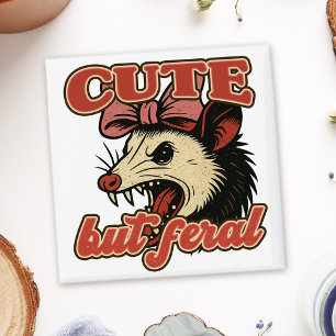 Aimant Possum mignon mais féral : Humour Sarcastique Vint