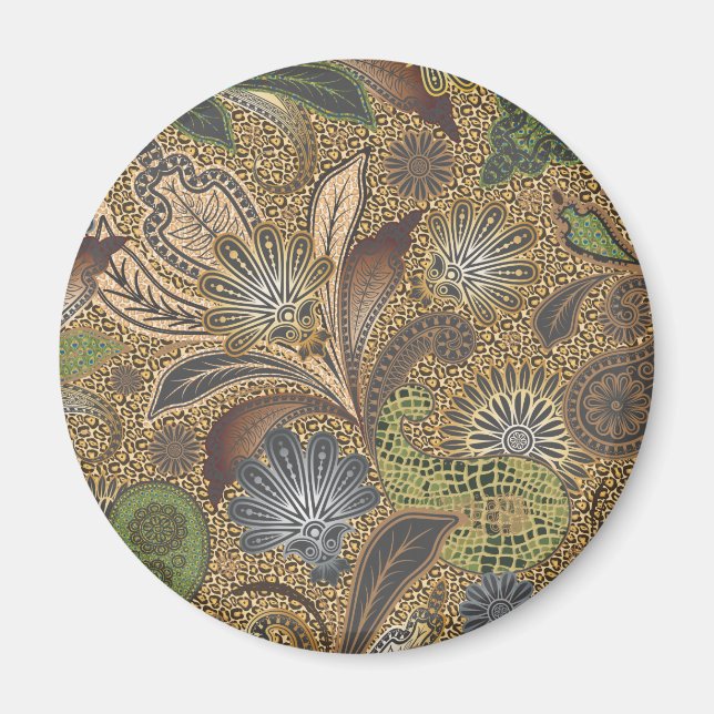 Aimant Poster de animal Paisley Motif (Devant)