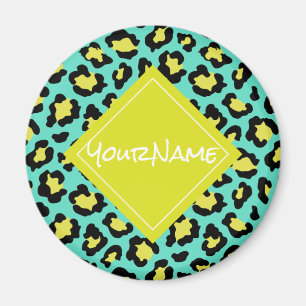 Aimant Poster de animal turquoise