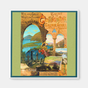 Aimant Poster de voyage Galway