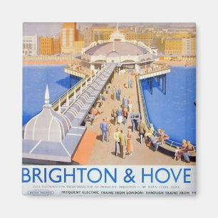 Aimant Poster du chemin de fer Brighton & Hove Randonnée 