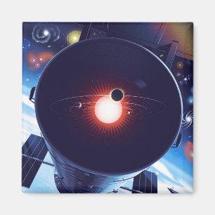 Aimant Poster du télescope spatial Hubble.