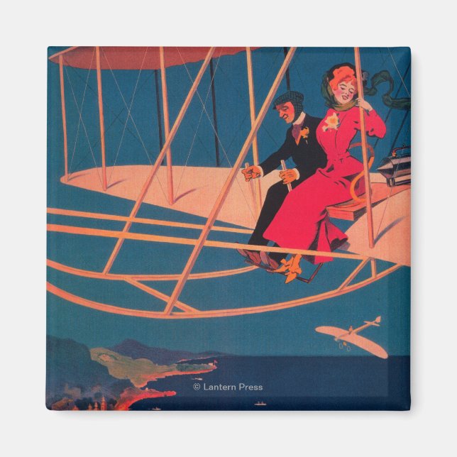 Aimant Poster sportif de l'Aviation (Devant)