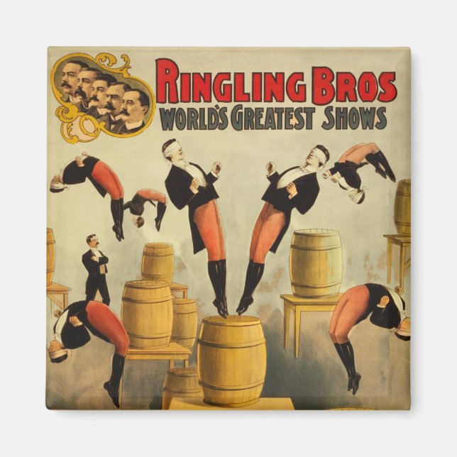 Aimant Poster vintage Circus Sideshow (Devant)