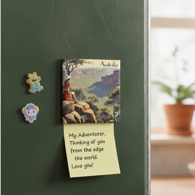 Aimant Poster Vintage voyage Australia Canyon (Créateur téléchargé)