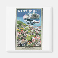 Poster Vintage voyage Nantucket