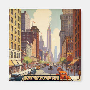Aimant Poster Vintage voyage New York