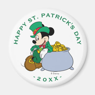 Aimant Pot de Mickey Mouse en or   Saint-Patrick