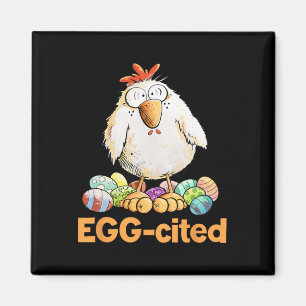 Aimant Poule de Pâques drôle et excitante
