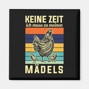 Aimant Poules Citation Drôle Pas Le Temps Je Dois Aller À