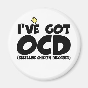 Aimant Poulet drôle d'OCD