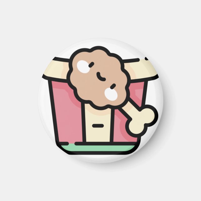 Aimant poulet frit (Devant)