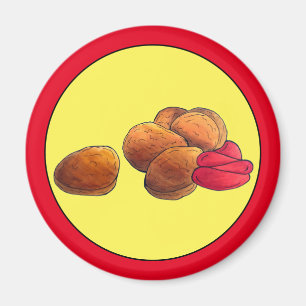 Aimant Poulet Nuggets Ketchup Junk Fast Food Foin
