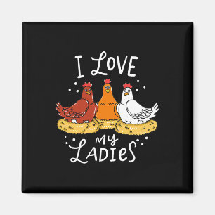 Aimant Poulets de poulet Oeufs Fermier Drôle cadeau