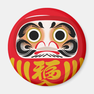 Aimant Poupée Daruma (charme traditionnel japonais de cha