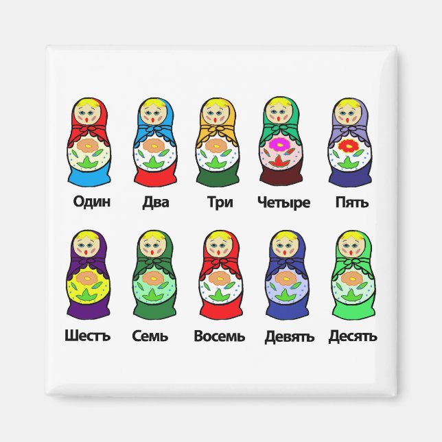Aimant Poupée de nidification russe (Matryoshka) (Devant)