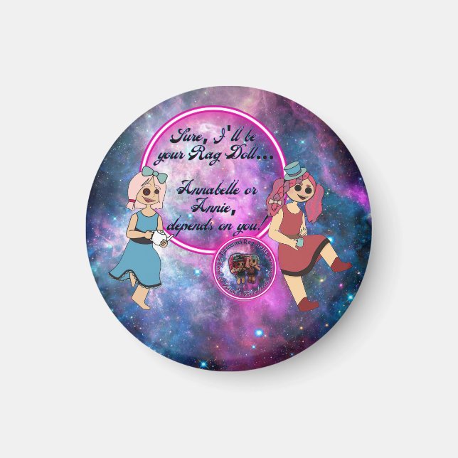 Aimant Poupée Rag, Annabelle ou Annie   (Devant)