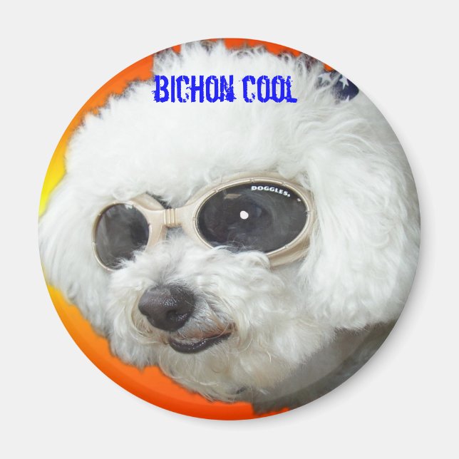 Aimant Poupées de muffet orig, cool bichon (Devant)