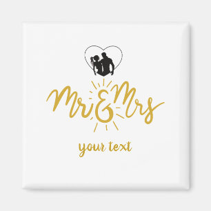 Aimant pour jeunes mariés