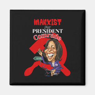 Aimant Pour le président camarade Kamala Harris drôle Pré