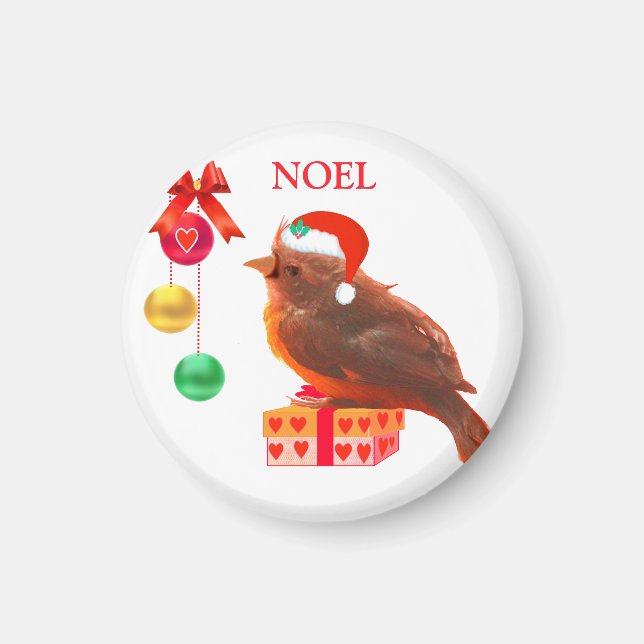 Aimant pour oiseau de Noël (Devant)