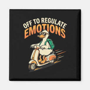 Aimant Pour réguler les émotions drôle d'oie scooter ment