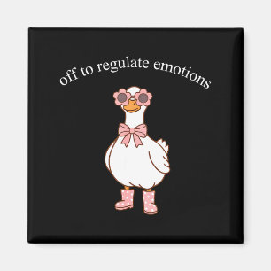 Aimant Pour réguler les émotions, une oie mignonne et drô
