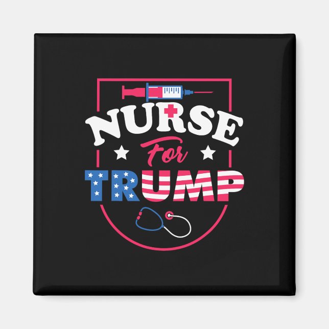 Aimant Pour Trump - Soutien des infirmières républicaines (Devant)