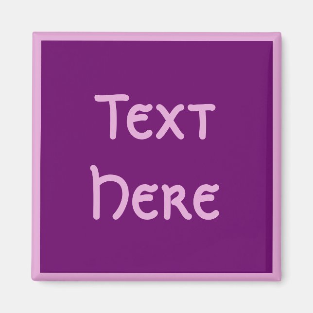 Aimant Pourpre de coiffure style Pompadour (Devant)