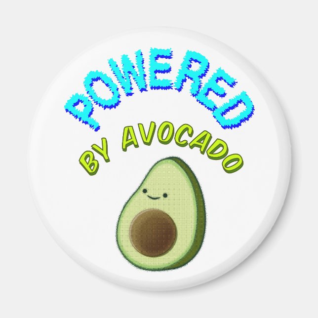 Aimant Powered by Avocado (Devant)