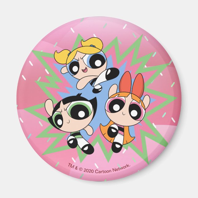 Aimant Powerpuff Girls Powfactor (Devant)