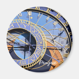 Aimant Prague, Horloge Astronomique, Tchèque (Magnet)