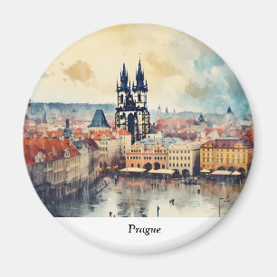 Aimant Prague nuit en République Tchèque