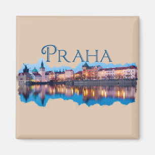Aimant Praha : Skyline du soir