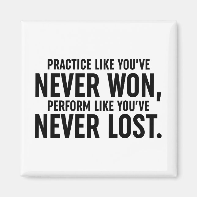 Aimant Pratiquez comme vous n'avez jamais gagné (Devant)