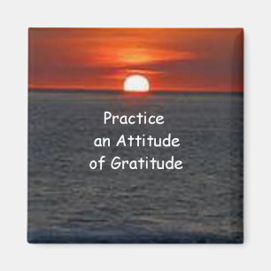 Aimant Pratiquez une attitude de gratitude
