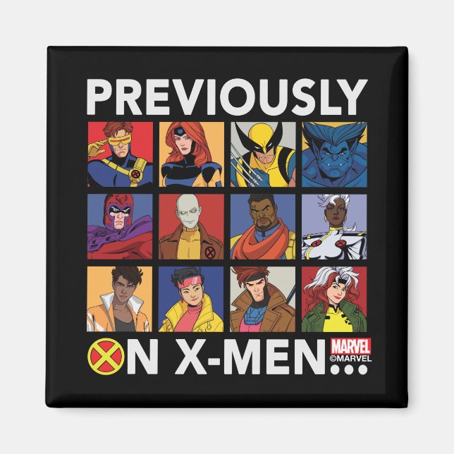 Aimant "Précédemment Sur X-Men..." (Devant)
